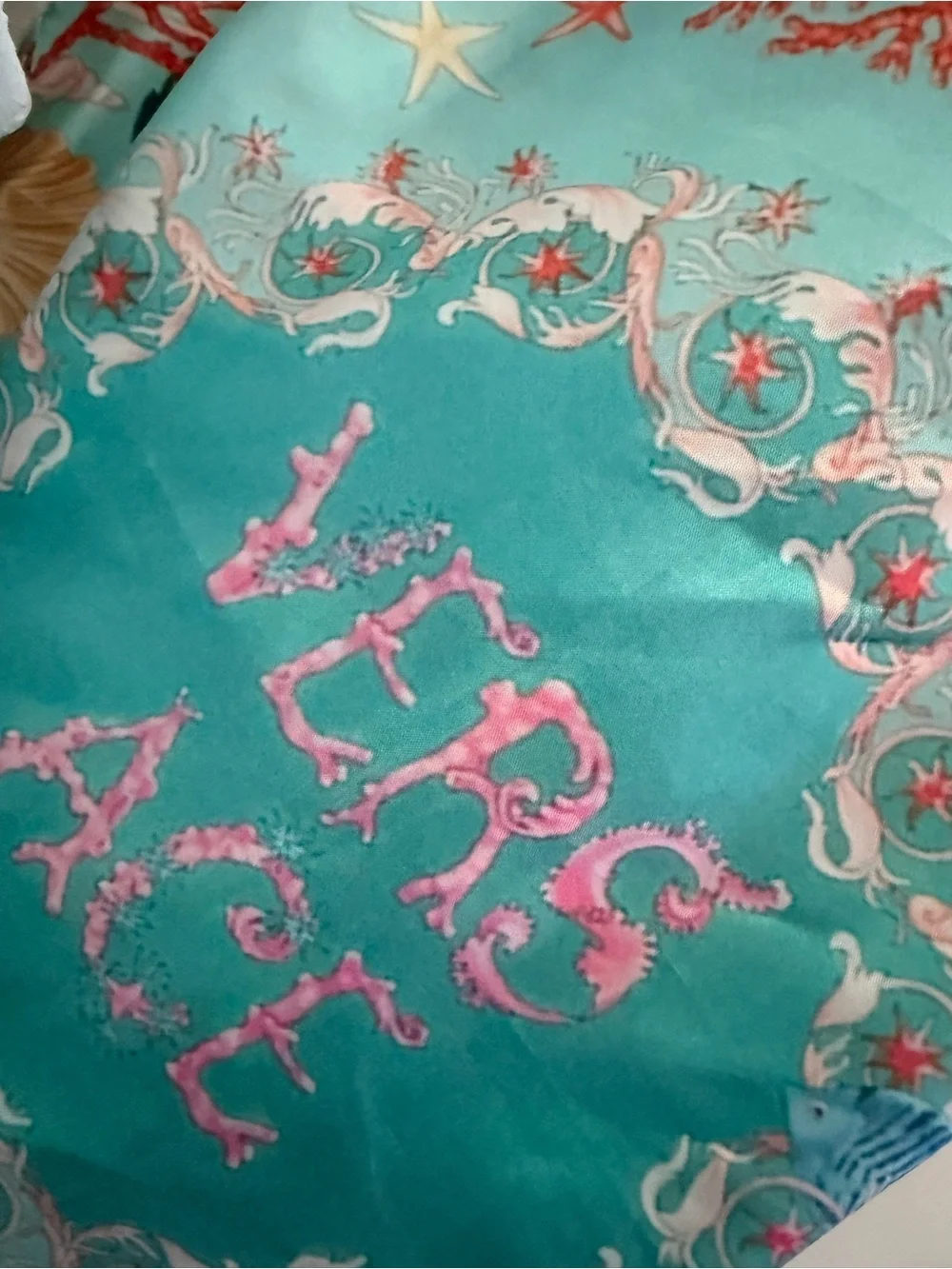 Mermaid satin scarf